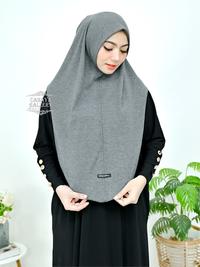 Gambar Cahaya.Gallery - Hijab Instan Matt Knit Premium Bergo Casual Kerudung Nyaman Simpel Muslim Sporty Simple Hitam - Denim dari Cahaya Gallery. undefined 2 Tokopedia
