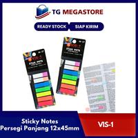 Gambar Sticky Notes Vis-1 Persegi Panjang 12x45mm - IM07 dari TG JKT Megastore undefined 1 Tokopedia