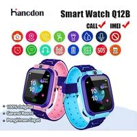 Gambar 【Hancdon】COD/Q12B Smart Watch Air IP67 Jam tangan anak telepon - anak Gps Digital Smartwatch anak Waterproof Kids Smart Watch/jam tangan smartwatch/4G Ponsel Layar Monitor Kalkulator jam  tangan Fashion - Q12B-Biru-4G dari Hancdontech.tablet undefined 1 Tokopedia