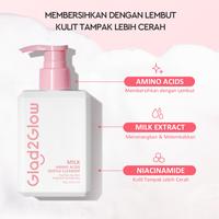 Gambar Pembersih Wajah Glad2Glow Low Ph Centela Acne Gel Blueberry 70ml Milk Amino Acid - Facial, Cleansing Vitamin Membersihkan Cleanser glad2glow  face wash hijau skin barrier - 1 X AMINO ACID FACEWASH dari AQHESA STORE undefined 5 Tokopedia