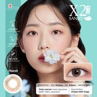 Gambar X2 Sanso Softlens - Varian Hazel Diameter 14.2mm, Base Curve 8.6mm Eye Contact Lens - Hazel, 0.00 dari X2 Softlens undefined 1 Tokopedia