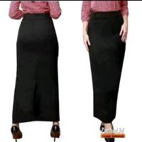 Gambar rok span panjang. rok span rempel. rok kerja wanita. model kipas Hitam Midi Formal Kantor - S dari Ayko.Surabaya undefined 5 Tokopedia