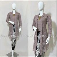 Gambar Riana Kebaya - Kebaya Kutubaru Brukat Tunik / Kebaya Pesta Terbaru / Kebaya Tunik Kurung busui - Putih, Atasan L dari Riana Kebaya undefined 1 Tokopedia