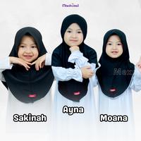 Gambar Shamira  - Bergo Instan Anak Hijab Perempuan 4-10 Tahun Bahan Jersey Terbaru Jilbab Kids Daily Sekolah Wanita Kekinian Kerudung Muslim Polos Full Variasi Warna Krudung Sakinah Ayna Moana Anak Syari - BLACK, SAKINAH dari mexshamall undefined 2 Tokopedia
