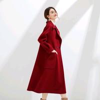 Gambar Long coat wanita korean style jas blazer panjang wanita jas formal casual elegant cardigan wanita panjang  Atasan  Cewek Oversize Hitam jaket outer wanita jeans Baju bulu basic wanita Loose Simple jaket tangan panjang Stretch - Red, S dari dehasbistore_NEW undefined 4 Tokopedia