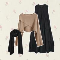 Gambar Set 283 - One Set Korean Style Wanita Modis dan Chic Murah dan Berkualitas Outfit Remaja Bukber Lebaran Nongki Celana Setelan Atasan Panjang Airflow - hijab + vest dari ARUNA APPAREL_NEW undefined 4 Tokopedia