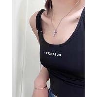 Gambar Chrome Hearts Kalung salib ganda baru, gaya pria dan wanita, kalung mode yang dipersonalisasi - 4# dari VITA ORGANIK undefined 1 Tokopedia