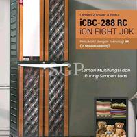 Gambar Napolly Lemari Pakaian Rak + Cermin ICBC-288 RC ION EIGHT JOK LEMARI 2 TOWER 4 PINTU/ LEMARI SERBA GUNA/LEMARI MULTIFUNGSI/LEMARI PLASTIK/SURYA GEMILANG PERKASA dari SJ 7 SEMARANG undefined 1 Tokopedia