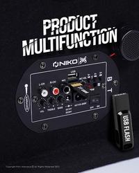 Gambar Speaker Bluetooth Full Bass Niko GL-8 ( GRATIS MIC KABEL ) / Speaker Bluetooth Jumbo / Salon Bluetooth Full Bass / Salon Bluetooth Jumbo / Salon Bluetooth Karaoke / Speaker Aktif Mobil ~ Embun Online Shop dari Embun Online Shop_NEW undefined 3 Tokopedia