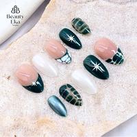 Gambar BBE Nails Studio Pres On Nails Weding Brown Mahogany - Kuku palsu Set Tolkit Lem - Glam 001, Short Oval, XS dari BBE Nails Studio undefined 1 Tokopedia