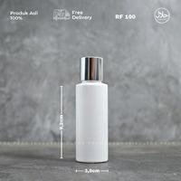 Gambar BOTOL PET RF 100ML PUTIH & PRESS ON ALUMINIUM / BOTOL PRESS TOP 100ML - Shiny Silver dari ULTRA PACK INDONESIA undefined 2 Tokopedia