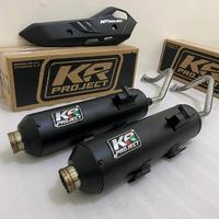 Gambar Knalpot sarteng sarbor engker kr project untuk beat vario 125/150 Nmax Aerox Pcx Mio Sepeda motor Kendaraan Aksesoris Tameng Motorcycle Besi Kunci Racing - Fullsett+Tameng, AEROX NEW dari masterknalpotofficial undefined 1 Tokopedia