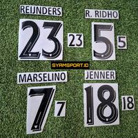Gambar Nameset Timnas Indonesia 2025 Bebas Custom Ada Logo GARUDA | Nama dan Nomor punggung Jersey Timnas Bahan PU Mengkilap dan Kuat - CUSTOM NAMESET 2025, PUTIH dari Syamsport undefined 5 Tokopedia