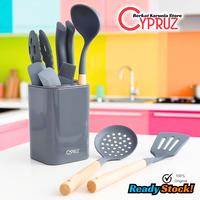 Gambar cypruz spatula silikon set 11 pcs AM-1100 kitchenware spatula silicone tahan panas dari Berkat Karunia Store undefined 1 Tokopedia