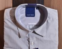 Gambar Kemeja Pria Formal STANLEY ADAMS Lengan Panjang Abu Motif Garis Reguler SAR 289 Casual Navy - 14,5 Reguler dari kakstoreid undefined 2 Tokopedia