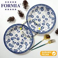Gambar FORMIA 1pcs 9.25 inch LILY BLUE Plate Keramik Piring Makan 23,5cm - MOULIN BLUE dari HappyHome Houseware undefined 1 Tokopedia