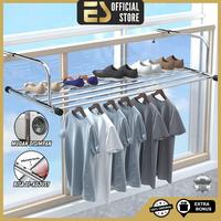 Gambar Jemuran Baju Balkon Stainless Steel Jemuran Balkon Apartemen Gantung Pakaian Stainless Rak Gantungan Jemuran Handuk Rak Serbaguna - 106x43x18cm dari ES Indonesia undefined 1 Tokopedia