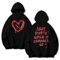 Gambar GENTIL - Jaket Sweater Hoodie Black Edition - Love Hurts - LOVE HURTS ABU, XL dari GENTIL ID undefined 1 Tokopedia