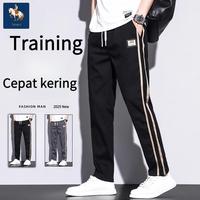 Gambar Tamp-X Oversize Jumbo Celana Panjang Pria Training Joger Cepat Kering Baggy Pants Hitam Sweatpants Grey Korean Style Pinggang Karet - Hitam, S dari Tamp-X.id undefined 1 Tokopedia