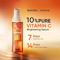 Gambar SKINTIFIC - 10% PURE VITAMIN C FRESH BRIGHTENING SERUM | Mencerahkan Dark Spot Tumpas Komedo Anti Aging Tone Up Whitening Brightening Glow Booster Antioksidan Pudarkan Bintik Hitam With ADVANCE DUAL LOCK TECHNOLOGY dari Saening Store Beauty ID undefined 4 Tokopedia