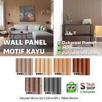 Gambar ZORA Wood Panel / WPC Kisi Kisi Dinding / WPC WallPanel 3D Partisi / Wood Panel Kisi Kisi Dinding Solid Kayu / Zorawood - Bubble Wrap dari Unique Carpet & Decoration undefined 1 Tokopedia