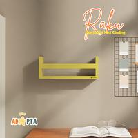 Gambar Adapta - Rak Buku Dinding Anak – Desain Minimalis Warna Kuning Hemat Tempat - ABU-ABU dari Adapta Kids undefined 1 Tokopedia
