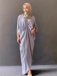 Gambar Miss Nomi - Nisya Kaftan Muslim Gamis Wanita Abaya Kondangan Model Baru Daster Aesthetic Lebaran 2025 Dress Pesta Mewah Dewasa Remaja Simple Maxi Crinkle Airflow Hitam Mutiara Cantik Bordir Syari - SOFT BLUE dari Miss Nomi undefined 1 Tokopedia