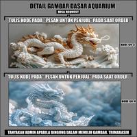 Gambar Background Aquarium Stiker Hiasan Wallpaper Aquascape Skotlet Sticker Vinyl Premium Tema 3D Dragon - 30 X 15 dari GD Sticker undefined 4 Tokopedia