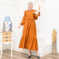 Gambar NG Anjani Midi Dress premium Polo Linen Busui / Home Dress Busui All size XL Polo Linen  Gamis Muslim Wanita - Hitam, JUMBO LD 120 cm dari NYONYA GAMIS undefined 5 Tokopedia