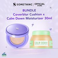 Gambar SOMETHINC [2 PCS] COVERBLUR Pro Filter Breathable Cushion SPF 40 PA++++. + Calm Down! Skinpair R-Cover Cream 30 ml - C00 Cotton dari Somethinc undefined 1 Tokopedia