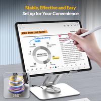 Gambar UNEED Aluminium Tablet Stand Desktop Holder 360 Rotation – UPH109 Silver dari Uneed Indonesia undefined 4 Tokopedia