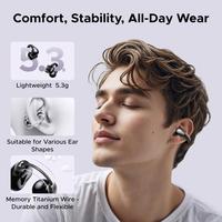 Gambar UGREEN 55430 TWS Sports HiTune S3 ANC Open Ear Clip Purple Ungu IPX5 Waterproof Earphone Wireless Bluetooth 5.4 Earbuds Headset Active Noise Canceling True Wireless Sound Water Proof Anti Air Sports Gym Running Lari Olahraga dari Pampam Shop undefined 2 Tokopedia