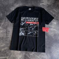 Gambar Kaos Band STRIFE Baju Tshirt Band HC Hardcore Vintage Combed 24s Tanpa Jahitan Samping - Hitam, M dari Friendship Clothing undefined 1 Tokopedia