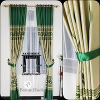 Gambar Gorden Pintu Kamar Tidur Minimalis Blackout Premium Mewah Printing Batik Emas Model Smokring 12 Ring - flash abu, L 90 ( 4 Gelombang ), T 230 cm dari aksesoris gorden_NEW undefined 5 Tokopedia
