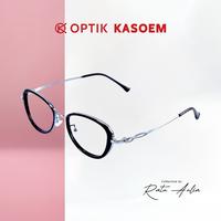 Gambar Frame Kacamata Wanita FLEXIN - KAVICA Collection by RATU AULIA - Glossy Black, Kavica Blueray dari Optik Kasoem undefined 3 Tokopedia