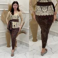 Gambar Kamen katun strecth/kamen Bali/kamen motif Endek Kencana/kamen katun set selendang/Bawahan/kamen terlaris Batik rok kebaya songket Wanita Wanita - black, XXL dari Sawitri Kebaya undefined 4 Tokopedia