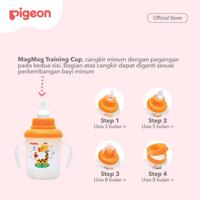Gambar PIGEON Feeding Set With Training Cup / Peralatan Makan Bayi / Alat Makan Set MPASI Pigeon BANDUNG - Training Cup, PIGEON Feeding Set dari mamamatteo.id undefined 3 Tokopedia