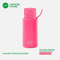 Gambar frank green Tumbler with Switch Lid & Strap - 1 Liter (34oz) - Neon Pink dari frank green Indonesia undefined 1 Tokopedia