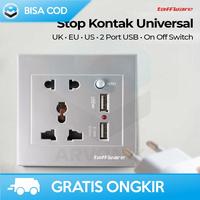 Gambar COLOKAN DINDING STOP KONTAK LISTRIK ON OFF UK EU US WITH 2 Port USB dari Bapakmu 87 undefined 3 Tokopedia