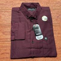 Gambar Kemeja Polos Pria Warna Burgundy Panjang Pendek Katun Premium - Burgundy Panjang, L dari Fanio One Style undefined 3 Tokopedia