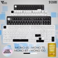 Gambar Vortexseries Mono Series / Vortex Mono Series 65 75 87 65% / 75% / 87% Gasket Mount Wired Mechanical Keyboard Hotswappable Gaming - MONO 65 - WHITE, JX Jade White dari FRAG GAMING STORE undefined 1 Tokopedia