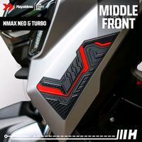 Gambar Hayaidesu NMAX TURBO / NMAX NEO / NMAX TECH MAX MIDDLE FRONT Body Protector Cover Sticker Striping Karet Motor ( kanan-kiri ) -Premium Quality - Hitam dari Mas.Muss.Hayaidesu undefined 3 Tokopedia