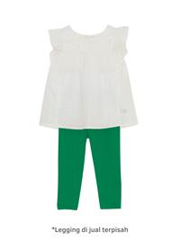 Gambar TORIO Ruffle Sleeve Blouse Broken White - Baju Atasan Anak Perempuan - 1-2 tahun dari Torio undefined 5 Tokopedia