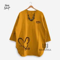 Gambar Kaos distro wanita lengan 3/4. Bahan halus adem tidak nerawang Oversize - Army, S dari DHEALOVA SHOP_NEW undefined 4 Tokopedia