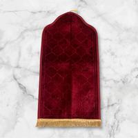 Gambar Rachmat Store Sajadah Kubah Busa Midi Ukuran 52x100 Tebal 6Mili Bahan Halus Lembut dan Sudah Anti Slip Muslim Turki Nyaman  Rumbai Motif Traveling - Merah dari Rachmat.store undefined 4 Tokopedia