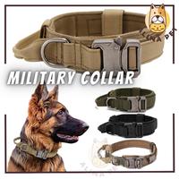 Gambar Kalung Anjing Besar Kecil Militer K9 Kuat Tali Tuntun Anjing Tactical Army Dog Collar - COLLAR - BLACK, M dari Alina Pet undefined 1 Tokopedia