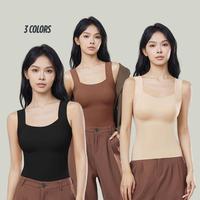 Gambar JOLIEFASHION Tank top Wanita Tank Top Crop Top Busa Push Up Style Bahan Premium / Braless Tank Top - Hitam, M dari JOLIE-BAGS&FASHION undefined 2 Tokopedia