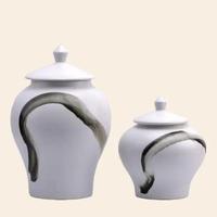 Gambar Guci Vase Keramik Bahan Porcelain/Vas Dengan Tutup Dekorasi Meja Tamu dari Bee Digg Gaes undefined 3 Tokopedia