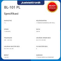 Gambar BLENDER MIYAKO PLASTIK PL101PL BLENDER MIYAKO 1 LITER PLASTIK Plastic dari DALVIN ELECTRONIC undefined 4 Tokopedia