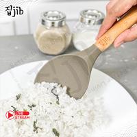 Gambar JIB Silicone Rice Scoop / Centong Nasi Silikon / Rice Spoon Gagang Kayu / Sendok Nasi Silicon - WHITE dari JIB Indonesia undefined 1 Tokopedia